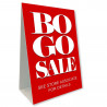 BOGO RED Economy A-Frame Sign