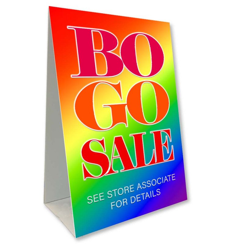 BOGO RAINBOW Economy A-Frame Sign