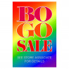 BOGO RAINBOW Economy A-Frame Sign