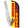 Shocks Struts Premium Windless Feather Flag Bundle (Complete Kit) OR Optional Replacement Flag Only