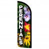 PERENNIALS (Flowers) Premium Windless Feather Flag Bundle (Complete Kit) OR Optional Replacement Flag Only