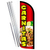 Carnitas Premium Windless Feather Flag Bundle (Complete Kit) OR Optional Replacement Flag Only