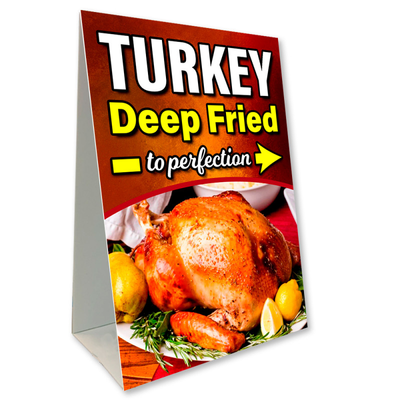 Deep Fried Turkey Economy A-Frame Sign