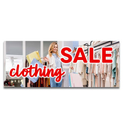 CLOTHING SALE Vinyl Banner...