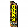 GUNS Premium Windless Feather Flag Bundle (Complete Kit) OR Optional Replacement Flag Only