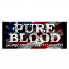 Pure Blood Car Decals 2 Pack Removable Bumper Stickers (9 x 4 in)