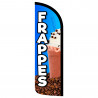 FRAPPES Premium Windless Feather Flag Bundle (Complete Kit) OR Optional Replacement Flag Only