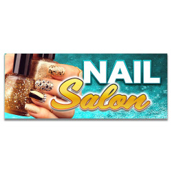 NAIL SALON Vinyl Banner...