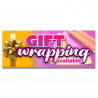 GIFT WRAPPING AVAILABLE Vinyl Banner with Optional Sizes (Made in the USA)