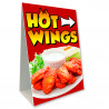 Hot Wings Economy A-Frame Sign