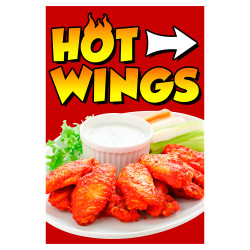 Hot Wings Economy A-Frame Sign