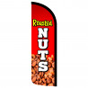 Roasted Nuts Premium Windless Feather Flag Bundle (Complete Kit) OR Optional Replacement Flag Only