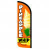 Pineapple Whip Premium Windless Feather Flag Bundle (Complete Kit) OR Optional Replacement Flag Only