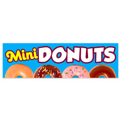 Mini Donuts Vinyl Banner...