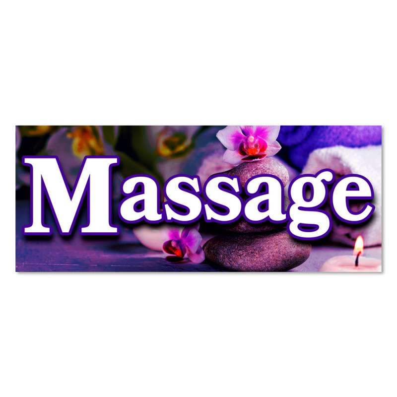 Massage Vinyl Banner with Optional Sizes (Made in the USA)