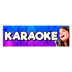 Karaoke Vinyl Banner with...