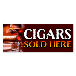 Cigars Vinyl Banner with Optional Sizes (Made in the USA)