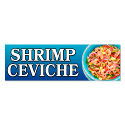 SHRIMP CEVICHE Vinyl Banner...