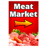 Meat Market Economy A-Frame Sign