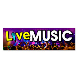 Live Music Vinyl Banner...