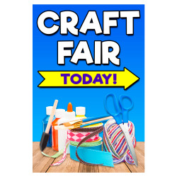 Craft Fair Today Economy A-Frame Sign