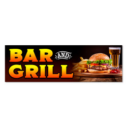 Bar and Grill Vinyl Banner...