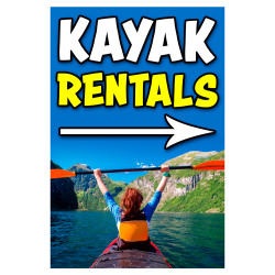 KAYAK RENTALS Economy A-Frame Sign