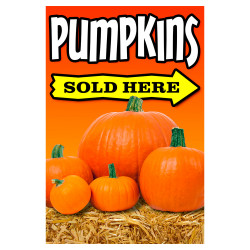 Pumpkins Sold Here Economy A-Frame Sign