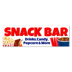 SNACK BAR Vinyl Banner with...