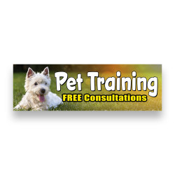 PET TRAINING Vinyl Banner...