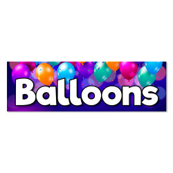 Balloons Vinyl Banner with...