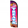 Sweet Treats Premium Windless Feather Flag Bundle (Complete Kit) OR Optional Replacement Flag Only