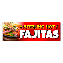 Fajitas Vinyl Banner with...