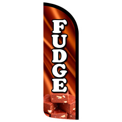 FUDGE Premium Windless Feather Flag Bundle (Complete Kit) OR Optional Replacement Flag Only