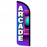 ARCADE Premium Windless Feather Flag Bundle (Complete Kit) OR Optional Replacement Flag Only