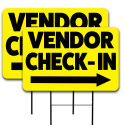 VENDOR CHECK-IN 2 Pack...