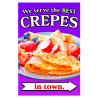 Crepes Economy A-Frame Sign