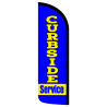 Curbside Service Windless Feather Flag Bundle (Complete Kit) OR Optional Replacement Flag Only