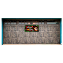 Christmas Is All About Jesus 21" x 47" Magnetic Garage Banner For Steel Garage Doors