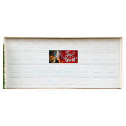 Joy to the World 21" x 47" Magnetic Garage Banner For Steel Garage Doors