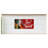 Joy to the World 42" x 84" Magnetic Garage Banner For Steel Garage Doors