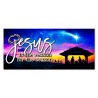 Jesus Is The Reason For The Season 21" x 47" Magnetic Garage Banner For Steel Garage Doors