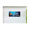 Happy New Year 21" x 47" Magnetic Garage Banner For Steel Garage Doors