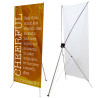 Cheerful - 2 Corinthians 9:7 Giving Series 2.5' x 6' Church X-Banner Kit (Printed in the USA)