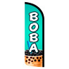 Boba Premium Windless Feather Flag Bundle (Complete Kit) OR Optional Replacement Flag Only