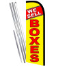 We Sell Boxes Windless Feather Flag Bundle (Complete Kit) OR Optional Replacement Flag Only