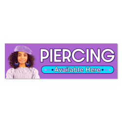 Piercing Vinyl Banner with...