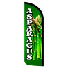 Asparagus Premium Windless Feather Flag Bundle (Complete Kit) OR Optional Replacement Flag Only