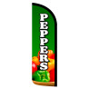 Peppers Premium Windless Feather Flag Bundle (Complete Kit) OR Optional Replacement Flag Only