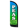 Peas Premium Windless Feather Flag Bundle (Complete Kit) OR Optional Replacement Flag Only